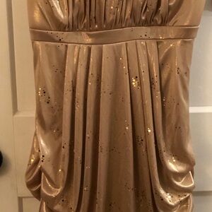 Fox Beige and Gold Dress